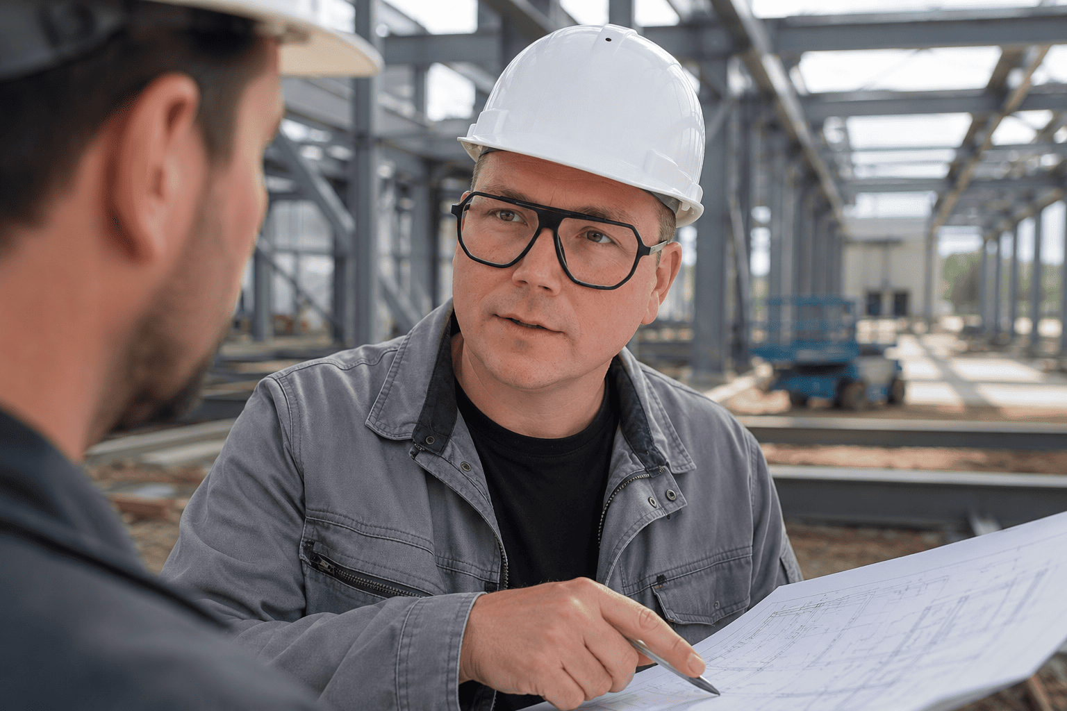Technische Abstimmung und Montageberatung für ein Stahlbauprojekt