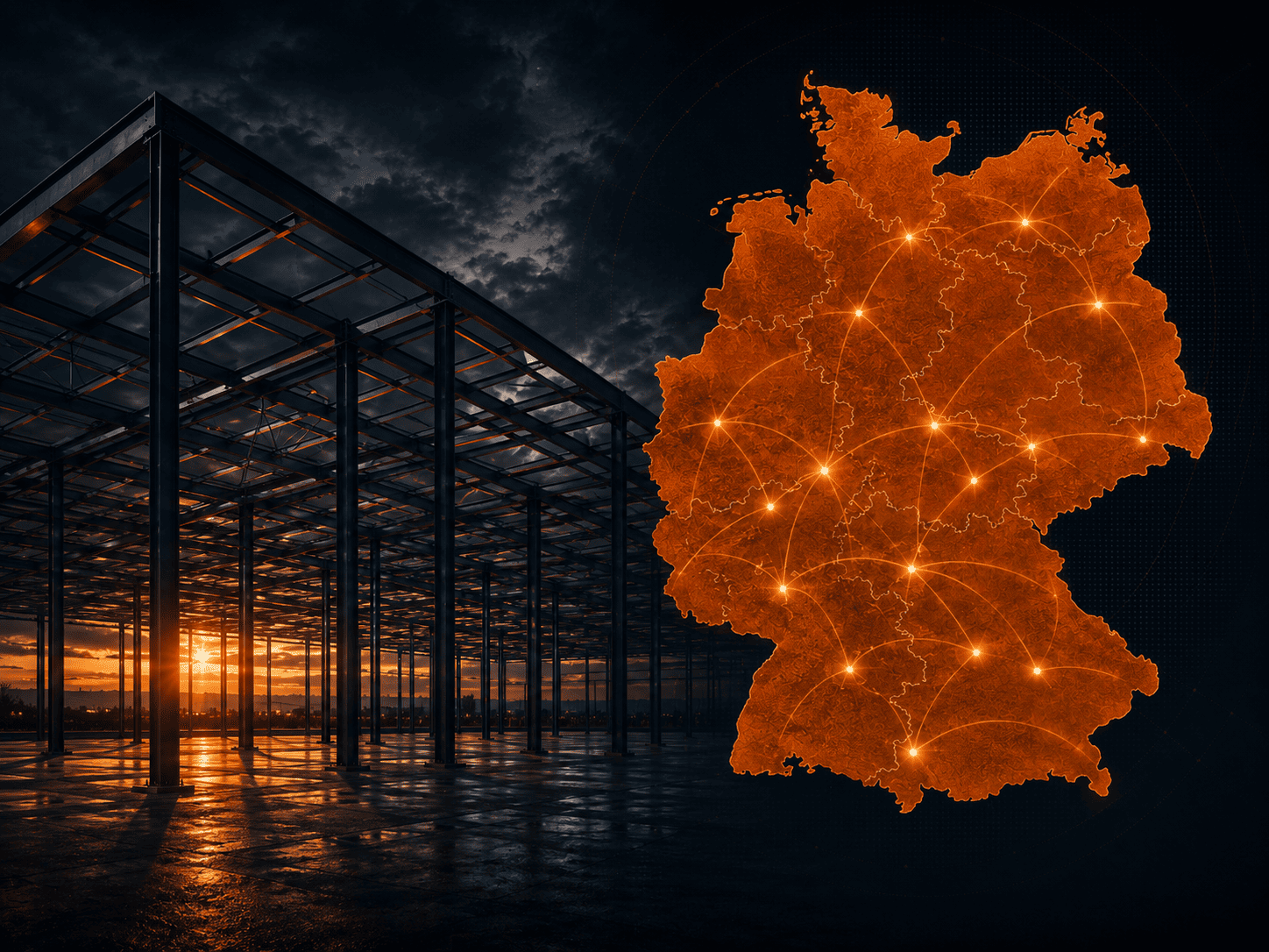 Einsatzgebiet für Stahlbaumontage ab Kleve in NRW und deutschlandweit